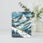 Whistler Blackcomb Skifahren Postkarte (Stehend Vorderseite)