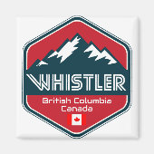 Whistler British Columbia Canada Design Magnet (Vorne)