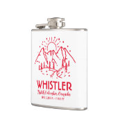 Whistler British Columbia Canada Minimalistisch Sk Flachmann (Links)