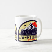 Whistler British Columbia Canada Minimalistisch Sk Kaffeetasse (VorderseiteRechts)