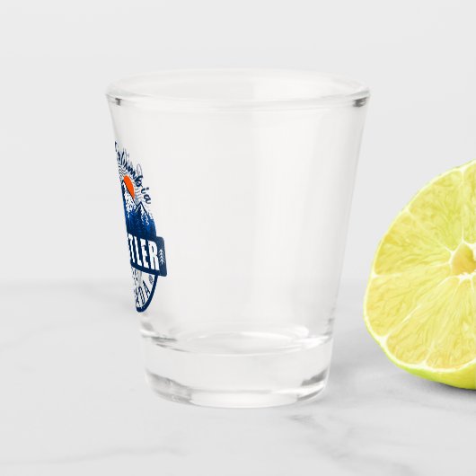 Whistler British Columbia Canada Minimalistisch Sk Schnapsglas (Rechts)