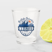 Whistler British Columbia Canada Minimalistisch Sk Schnapsglas (Vorderseite)