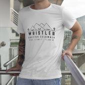 Whistler British Columbia Canada Minimalistisch T-Shirt