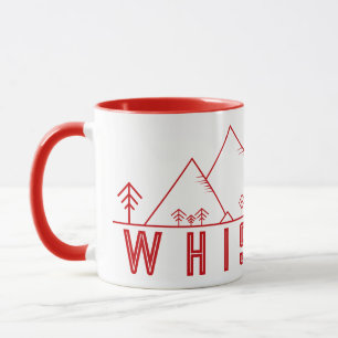 Whistler British Columbia Canada Minimalistisch Tasse