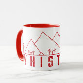 Whistler British Columbia Canada Minimalistisch Tasse (Vorderseite Links)