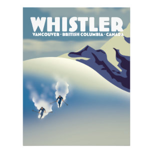 Whistler British Columbia Canada Ski Fotodruck