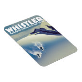 Whistler British Columbia Canada Ski Magnet (Rechte Seite)