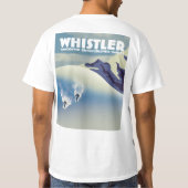 Whistler British Columbia Canada Ski T-Shirt (Rückseite)