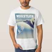 Whistler British Columbia Canada Ski T-Shirt (Vorderseite)