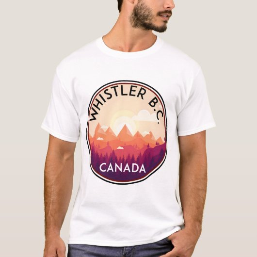 WHISTLER BRITISH COLUMBIA CANADA SKIING SNOWBOARDI T-Shirt (Vorderseite)