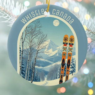 Whistler British Columbia Kanada Ski-Souvenir Keramik Ornament