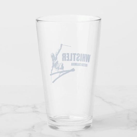 Whistler British Columbia Skier Glas (Rückseite)