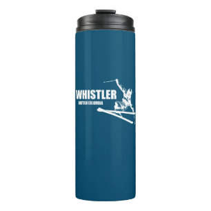 Whistler British Columbia Skier Thermosbecher