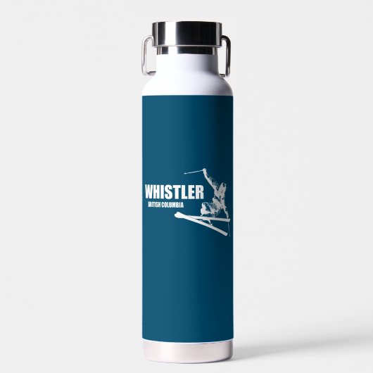 Whistler British Columbia Skier Trinkflasche (Vorne)
