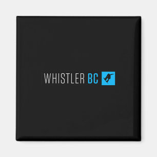 Whistler British Columbia Snowboard Box Typ Magnet