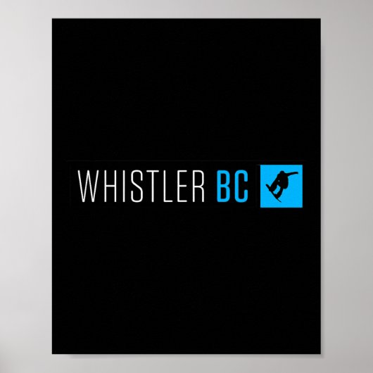 Whistler British Columbia Snowboard Box Typ Poster (Vorne)