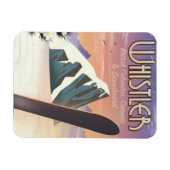 Whistler British Columbia Snowboardplakat Magnet (Horizontal)