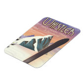 Whistler British Columbia Snowboardplakat Magnet (Linke Seite)