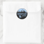 Whistler Canada Blue Snowboarder Aufkleber (Tasche)