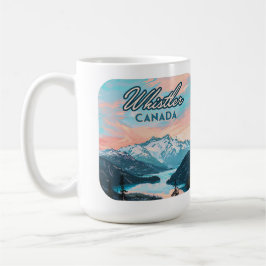 Whistler Canada British Columbia Ski Resort Retro Kaffeetasse