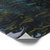 Whistler Canada British Columbia Ski Resort Retro Poster (Ecke)