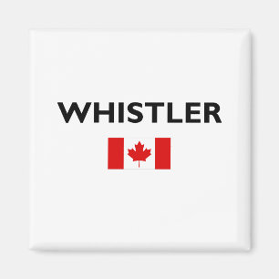 Whistler Canada Canadian Flag Light Color Magnet