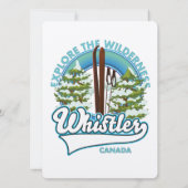 Whistler Canada, erkunden Sie die Wildnis, das Ski (Rückseite)