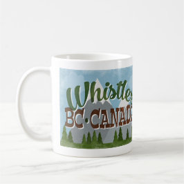 Whistler Canada Fun Retro Snowy Mountains Kaffeetasse