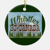 Whistler Canada Fun Retro Snowy Mountains