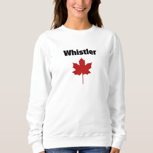 Whistler Canada Natural Red Maple Leaf Sweatshirt (Vorderseite)