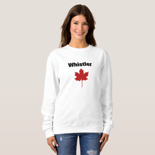 Whistler Canada Natural Red Maple Leaf Sweatshirt (Vorne ganz)