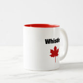 Whistler Canada Natural Red Maple Leaf Zweifarbige Tasse (VorderseiteRechts)