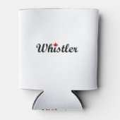 Whistler Canada Script Text Small Maple Leaf Dosenkühler (Vorderseite)