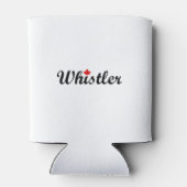 Whistler Canada Script Text Small Maple Leaf Dosenkühler (Rückseite)