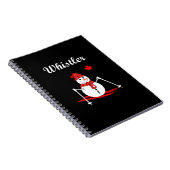 Whistler Canada Ski Snowman und Red Maple Leaf Notizblock (Rechte Seite)
