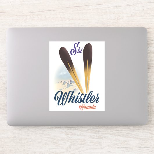 Whistler Canada Skipposter Aufkleber (Computer)
