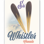 Whistler Canada Skipposter Aufkleber (Vorderseite)