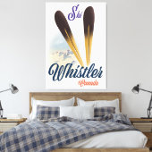 Whistler Canada Skipposter Leinwanddruck (Insitu (Schlafzimmer))