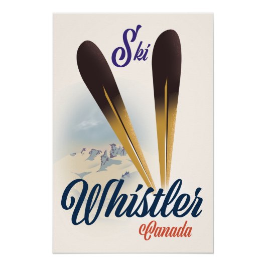 Whistler Canada Skipposter Poster (Vorderseite)