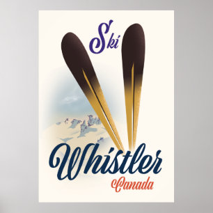 Whistler Canada Skipposter Poster