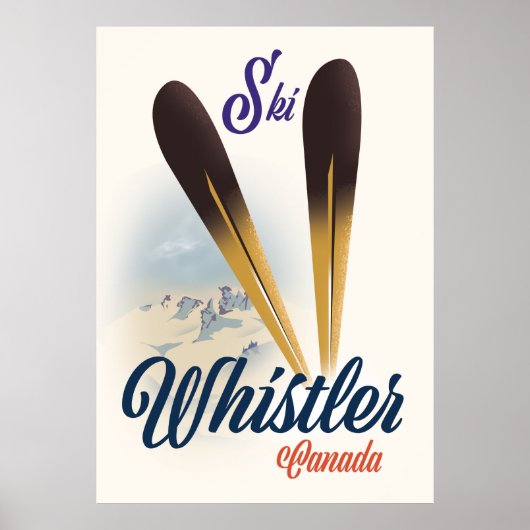 Whistler Canada Skipposter Poster (Vorne)