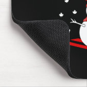Whistler Canada Snowman mit Ahornblätterfarbe Mousepad (Ecke)