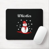 Whistler Canada Snowman mit Ahornblätterfarbe Mousepad (Mit Mouse)