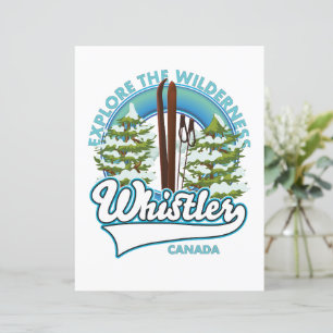 Whistler Kanada, erkunde die Wildnis, Ski-Logo