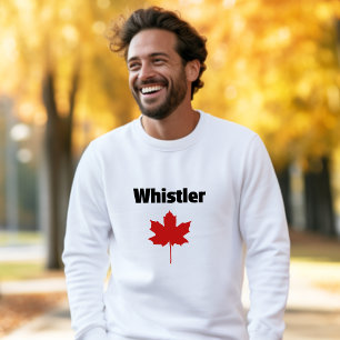 Whistler Kanada Natürliches Rotes Ahornblatt Sweatshirt