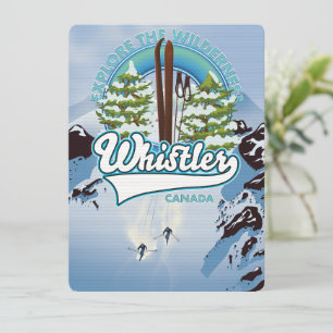 Whistler Kanada Skireiseplakat.