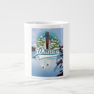 Whistler Kanada Skireiseplakat. Jumbo-Tasse