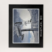 Whistler Mountain BC Kanada Snowboardpiste Snowpar Puzzle (Vertikal)