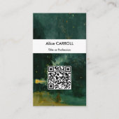 Whistler - Nocturne in Schwarz und Gold - QR-Code Visitenkarte (Vorderseite)