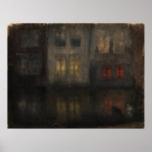 Whistler - Schwarzer und roter Rückkanal Holland Poster